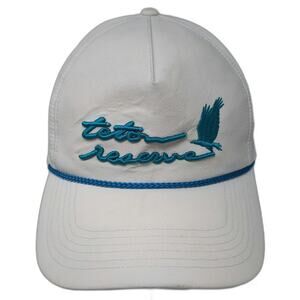 Legendary Headwear 5 Panel White Hat One Size Snapback Rope Teton Reserve Bird